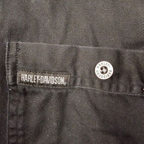 Vintage Harley Davidson Shirt XXL Embroidered Biker 90s Mechanic Racing Retro - Picture 3 of 13